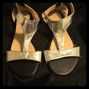 Cute silver sandals